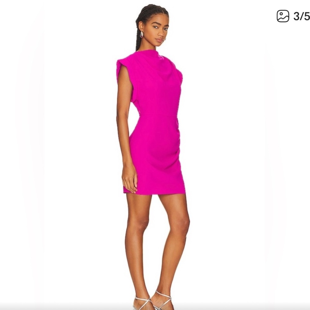 Amanda Uprichard Cleary Mini Dress in Fuschia - nwt - small - Picture 3 of 7